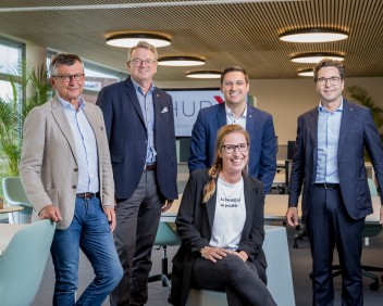 Marketingteam bei der Eröffnung
