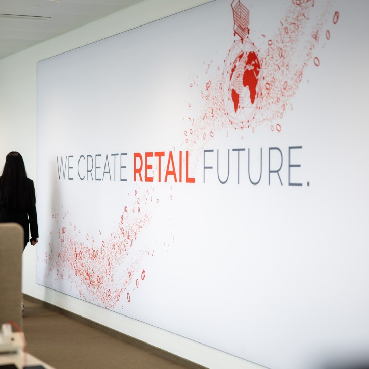 Hub B Opening Slogan We Create Retail Future