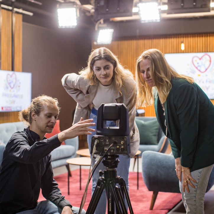 Führung durch das Fernsehstudio