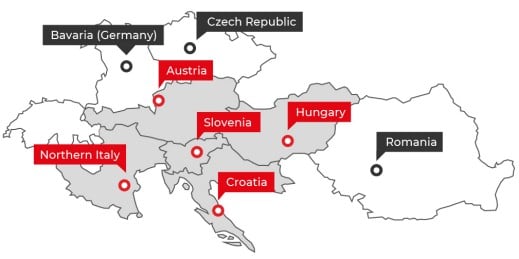SPAR ICS Country map